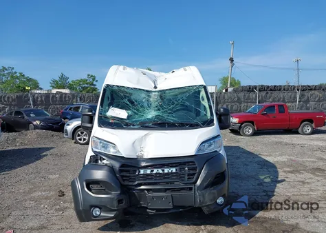 2023 Ram Promaster 2500 High Roof 136 Wb из США, поврежденный, VIN 3C6LRVCG8PE565968